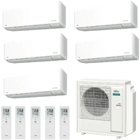 Klimaanlage Fujitsu Penta Split 9+9+9+9+12 KMCG AOEG36KBTA5