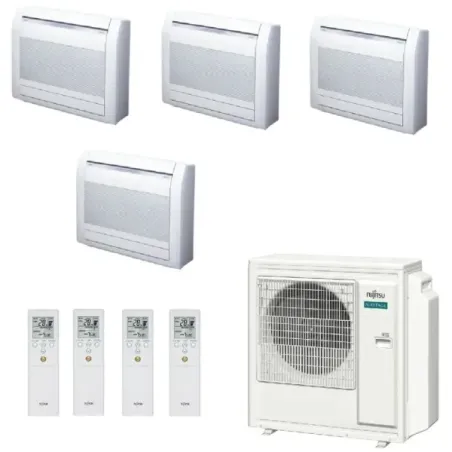 Klimaanlage Fujitsu Quadri Split 9+9+9+12 Fußboden KV AOEG36KBTA5