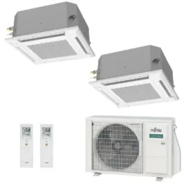 Klimaanlage Fujitsu Duo Split 7+9 Kassettengerät AOEG14KBCA2