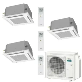 Klimaanlage Fujitsu Trio Split 7+9+12 Kassettengerät AOEG18KBCA3