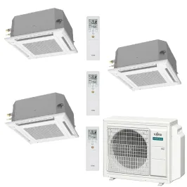 Klimaanlage Fujitsu Trio Split 7+9+12 Kassettengerät AOEG24KBCA3