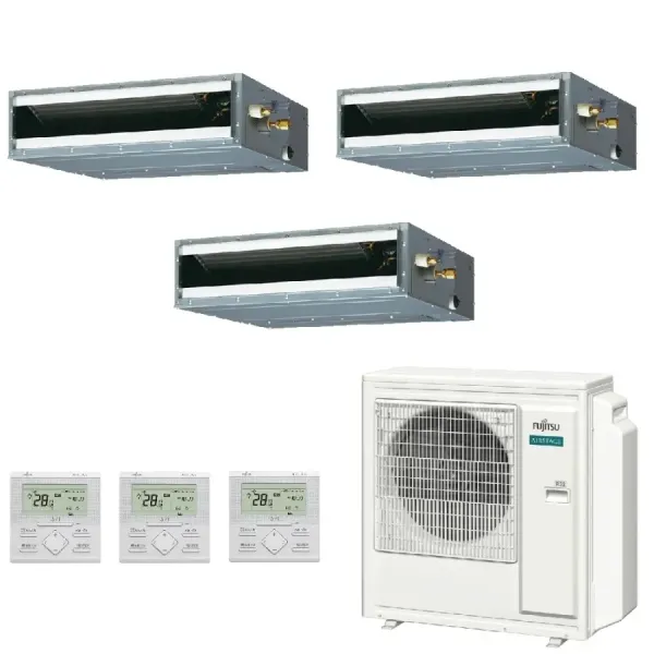 Klimaanlage Fujitsu Trio Split 12+12+15 KL-Kanal AOEG36KBTA5