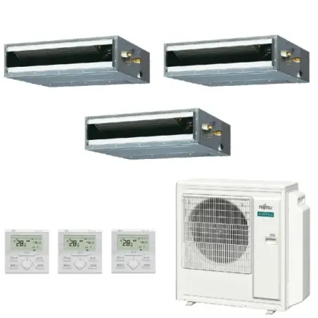 Klimaanlage Fujitsu Trio Split 12+12+15 KL-Kanal AOEG36KBTA5