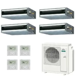 Klimaanlage Fujitsu Quadri Split 9+9+9+9 KL-Kanal AOEG36KBTA5