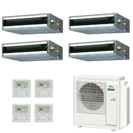 Fujitsu Quadri Split 9+12+12+12 KL-Kanal AOEG36KBTA5