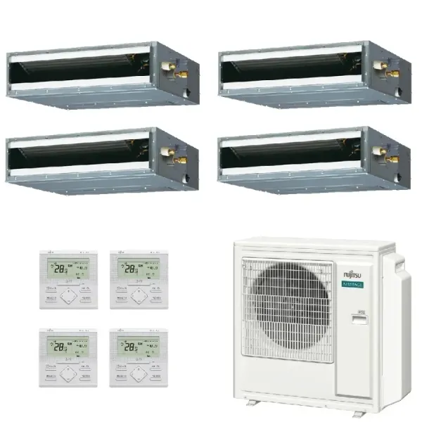 Fujitsu Quadri Split 9+12+12+15 KL-Kanal AOEG36KBTA5