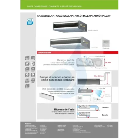 Klimaanlage Fujitsu Duo Split 18+18 Kanalisierbar AOEG30KBTA4