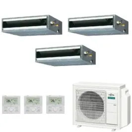 Klimaanlage Fujitsu Trio Split 9+9+18 KL-Kanal AOEG30KBTA4