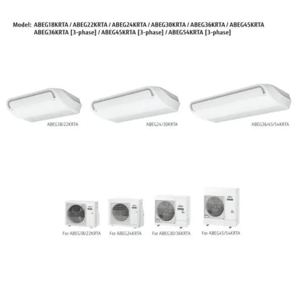 Fujitsu Mono Split 24000 Btu ABEG24KRTA AOEG24KATA 220v