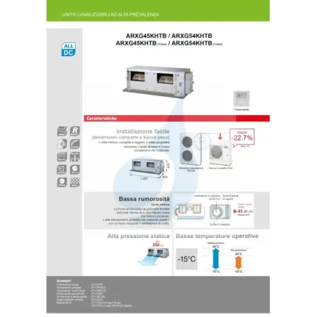 Fujitsu Mono Split 54000 Btu ARXG54KHTB AOEG54KBTB 220v