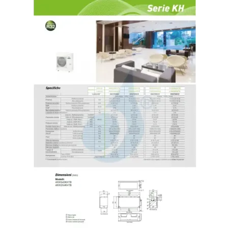 Fujitsu Mono Split 54000 Btu ARXG54KHTB AOEG54KBTB 220v