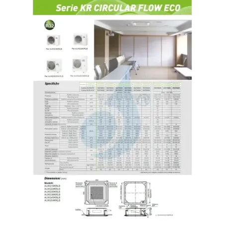 Fujitsu Mono Split 54000 Btu AUXG54KRLB AOEG54KQTA 380v Weiß