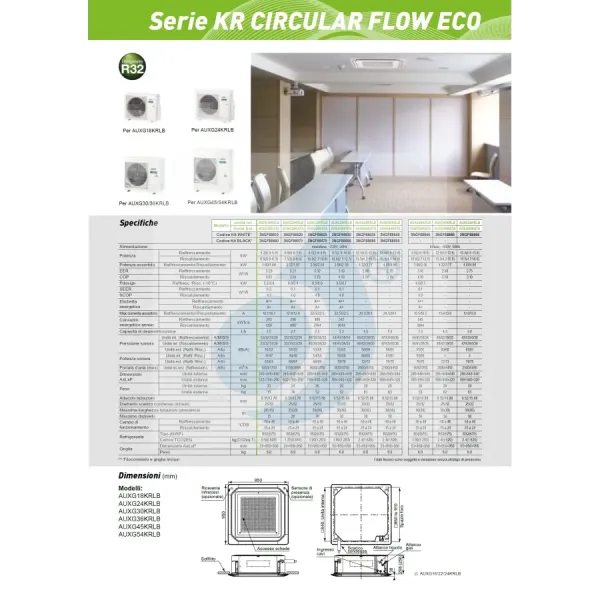 Fujitsu Mono Split 36000 Btu AUXG36KRLB AOEG36KATA 220v Schwarz