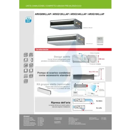Fujitsu Mono Split 9000 Btu ARXG09KLLAP AOEG09KATA 220v