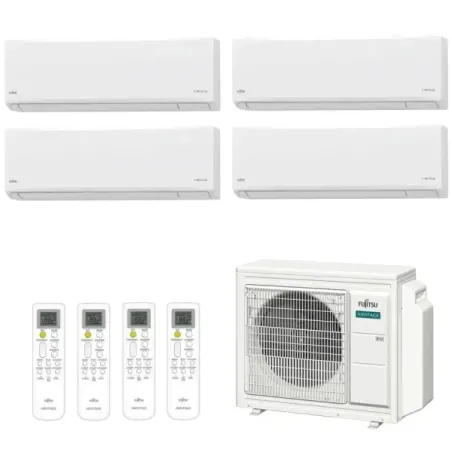 Fujitsu Quadri Split 7+7+7+12 KN WiFi AOEG30KBTA4 Weiß