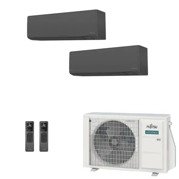 Klimaanlage Fujitsu Duo Split 7+12 KJ-B AOEG18KBCA2 Wand WiFi