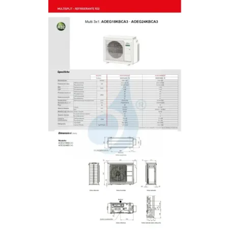 Klimaanlage Fujitsu Trio Split 7+7+12 KJ-B WiFi AOEG18KBCA3
