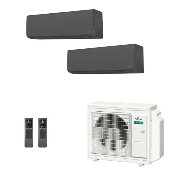 Klimaanlage Fujitsu Duo Split 15+15 KJ-B AOEG24KBCA3 Wand WiFi