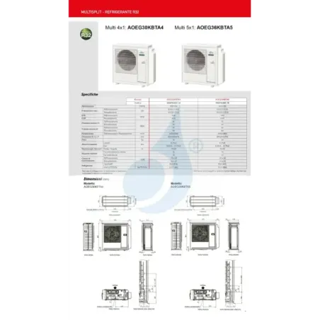 Klimaanlage Fujitsu Trio Split 15+15+15 KJ-B WiFi AOEG36KBTA5