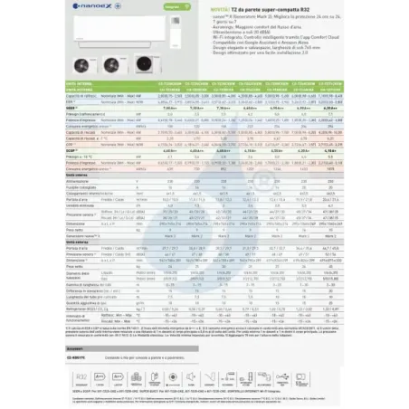 Klimageräte Panasonic Mono Split  TZ Kompakt WiFi 15000 Btu mit externer Einheit 15000 Btu CU-TZ42CKE Kompakte Inneneinheiten mi