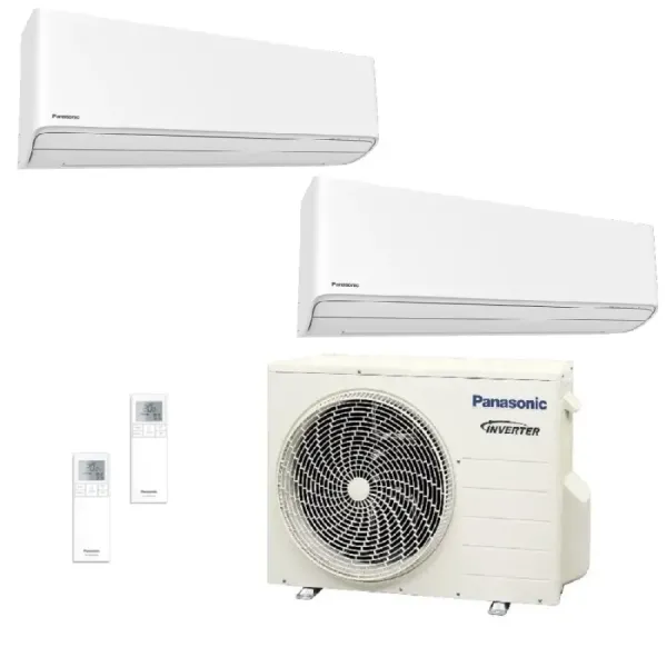 Klimageräte Panasonic Duo Split  Z Etherea WiFi 5000+12000 Btu Btu mit externer Einheit 18000 Btu CU-2Z50CBE Inverter-Hocheffizi