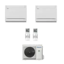 Klimageräte Panasonic Duo Split  Console WiFi 9000+12000 Btu mit externer Einheit 18000 Btu CU-2Z50CBE Wärmepumpe mit Inverterte