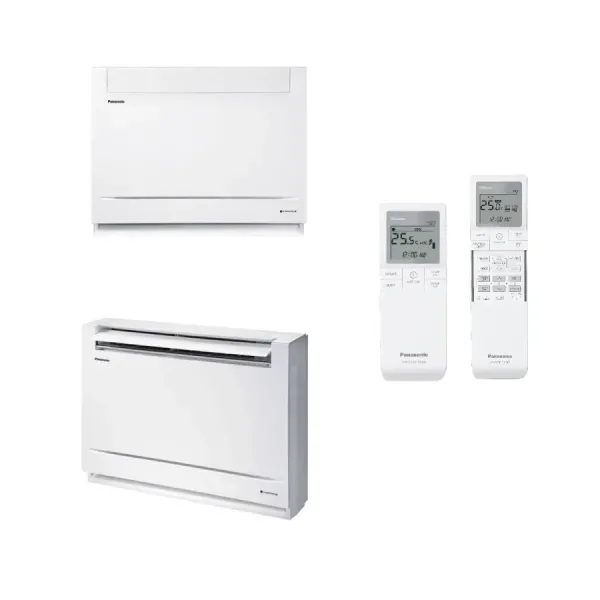 Klimageräte Panasonic Duo Split  Console WiFi 9000+12000 Btu mit externer Einheit 18000 Btu CU-2Z50CBE Wärmepumpe mit Inverterte