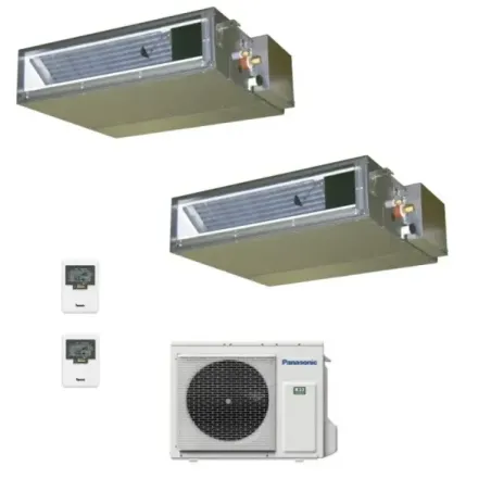 Klimageräte Panasonic Duo Split  Geringe Prävalenz WiFi Optional 9000+12000 Btu mit externer Einheit 15000 Btu CU-2Z50CBE Wärmep
