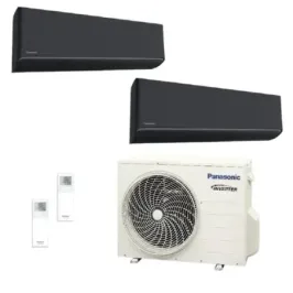 Klimageräte Panasonic Duo Split  XZ-H Etherea WiFi 7000+12000 Btu Btu mit externer Einheit 15000 Btu CU-2Z41CBE Inverter-Hocheff