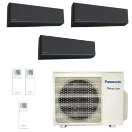 Klimageräte Panasonic Trio Split  XZ-H Etherea WiFi 7000+7000+12000 Btu Btu mit externer Einheit 24000 Btu CU-3Z68CBE Inverter-H