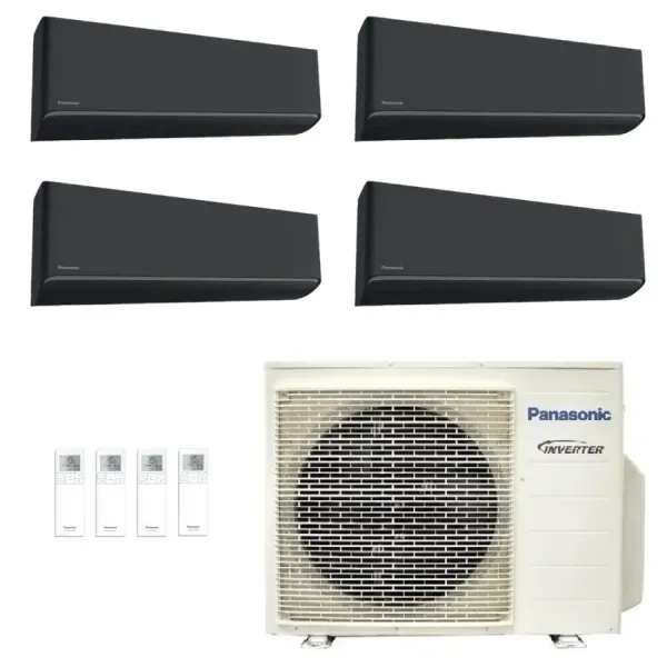 Klimageräte Panasonic Quadri Split  XZ-H Etherea WiFi 7000+7000+7000+9000 Btu Btu mit externer Einheit 24000 Btu CU-4Z68CBE Inve