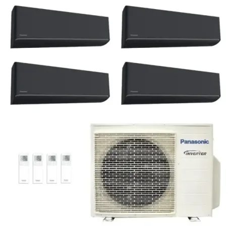 Klimageräte Panasonic Quadri Split  XZ-H Etherea WiFi 7000+7000+7000+9000 Btu Btu mit externer Einheit 24000 Btu CU-4Z68CBE Inve