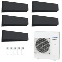 Klimageräte Panasonic Penta Split  XZ-H Etherea WiFi 7+7+7+7+12 Btu Btu mit externer Einheit 30000 Btu CU-5Z90CBE Inverter-Hoche