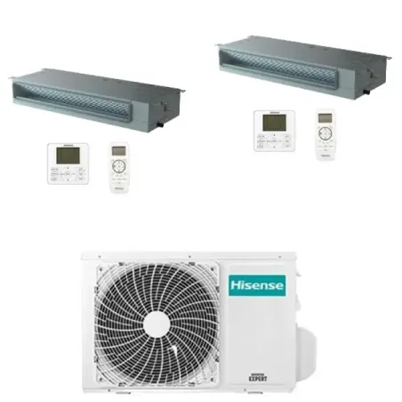 Klimaanlagen Hisense Duo Split 9+9 Btu Kanal 2AMW35U4RGC