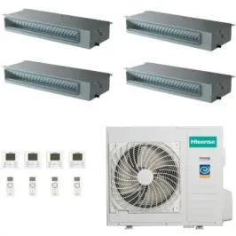 Klimaanlagen Hisense Quadri Split 9+9+9+9 Kanal 4AMW81U4RJC