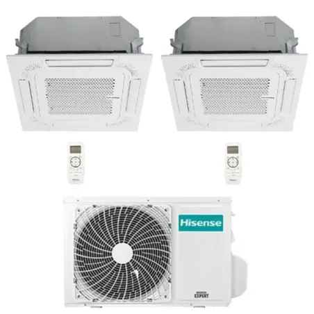 Klimaanlagen Hisense Duo Split 9+9 Btu 60x60 2AMW35U4RGC