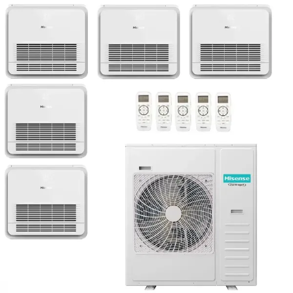 Hisense Penta Split 9+9+9+9+18 Console 5AMW105U4RQC