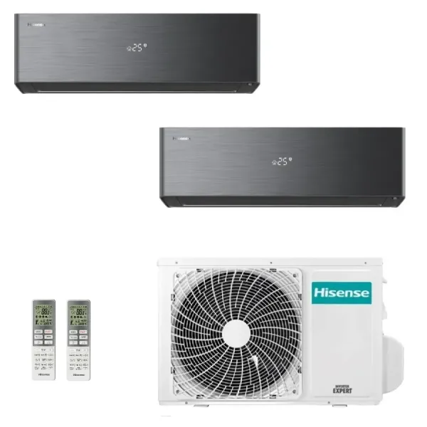 Klimaanlagen Hisense Duo Split 12+12 Energy PRO X 3AMW72U4RJC