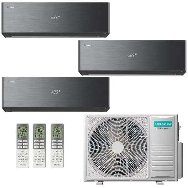 Klimaanlagen Hisense Trio Split 12+12+12 Energy PRO X 4AMW81U4RJC
