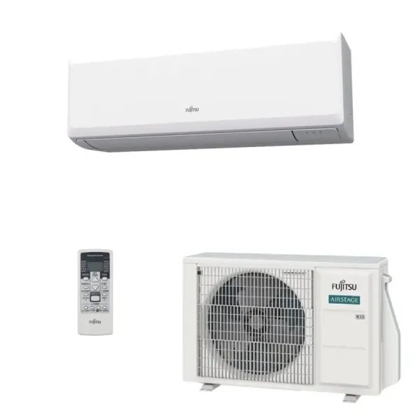 Fujitsu Mono Split 18000 Btu ASEH18KLCBL AOEH18KLCB Weiß