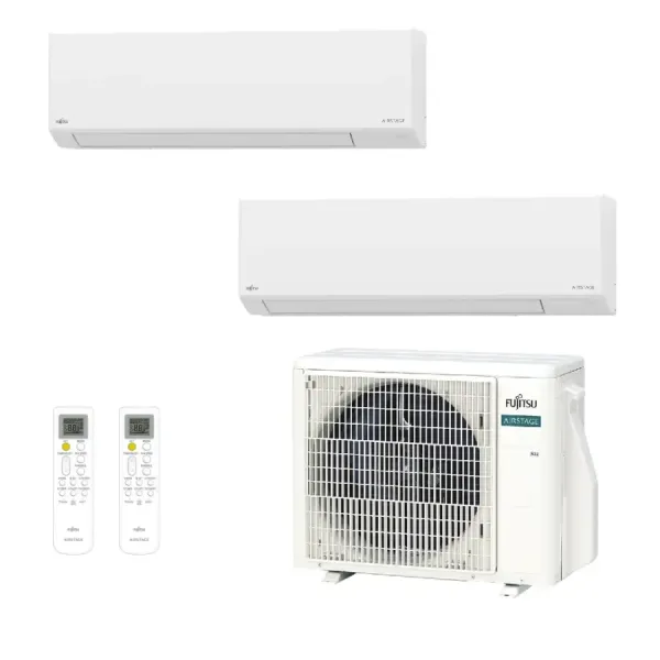 Klimaanlage Fujitsu Dual Split 9+9 KL AOEH14KACB2 Wand WiFi