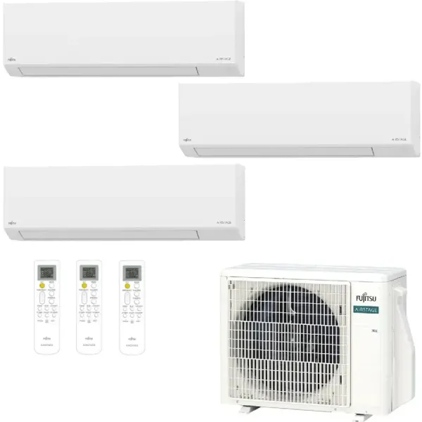 Klimaanlage Fujitsu Trial Split 12+12+12 KL WiFi AOEH18KACB3