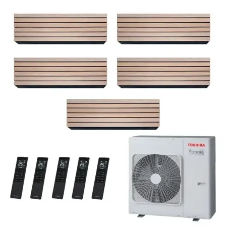Toshiba Penta Split 9+9+9+9+9 Btu Daiseikai 10 WOOD RAS-5M34G3AVG-E1