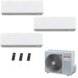 Toshiba Trio Split 9+9+9 Btu Daiseikai 10 WHITE RAS-3M26G3AVG-E