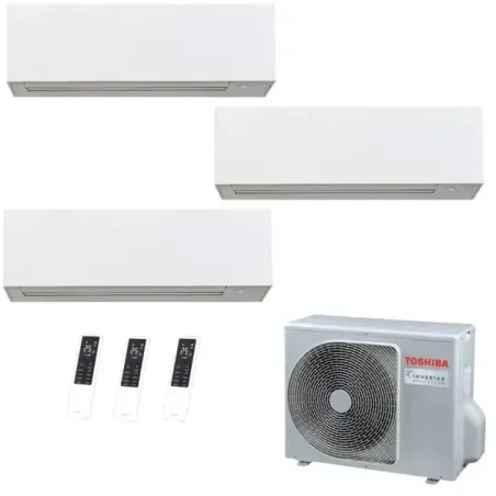 Toshiba Trio Split 9+12+12 Btu Daiseikai 10 WHITE RAS-3M26G3AVG-E