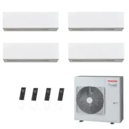 Toshiba Quadri Split 9+9+12+12 Btu Daiseikai 10 WHITE RAS-4M27G3AVG-E