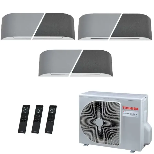 Toshiba Trio Split 7+7+9 Btu Haori RAS-3M18G3AVG-E