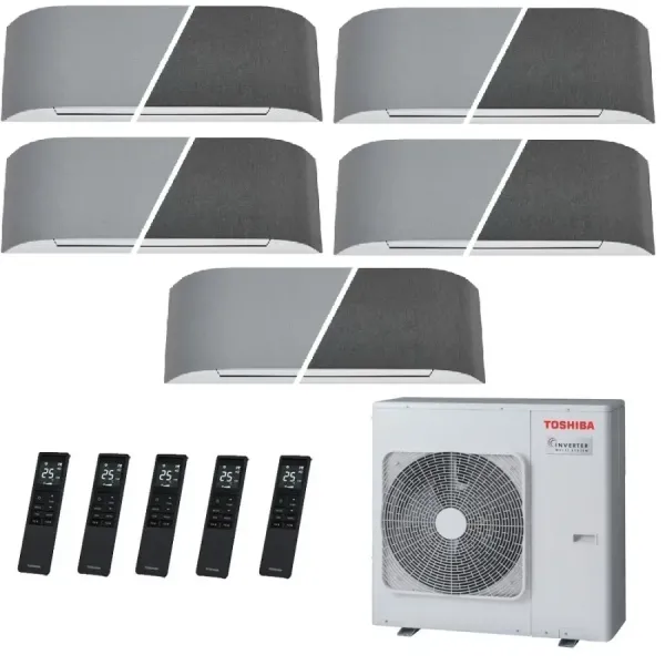 Toshiba Penta Split 9+9+9+9+12 Btu Haori RAS-5M34G3AVG-E1