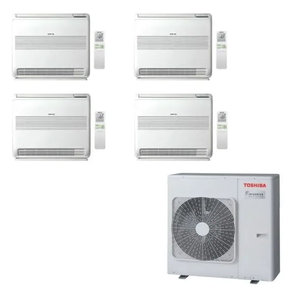 Toshiba Quadri Split 7+7+7+7 Btu Console RAS-4M27G3AVG-E
