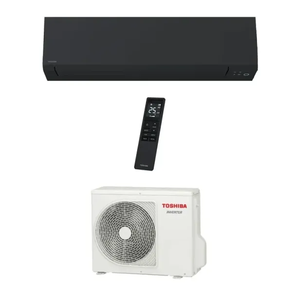 Toshiba Mono Split 9000 Btu RAS-B10G3KVSGB-E RAS-10J2AVSG-E1 Schwarz